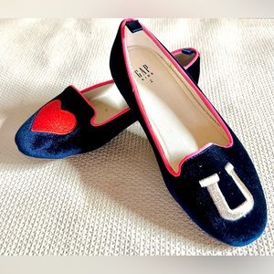 3 for $24! Gap Kids Velvet Slippers